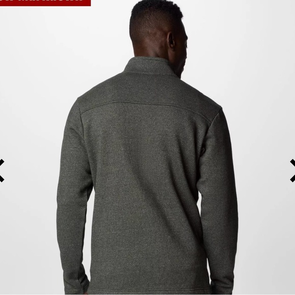 Columbia Men's Half-Zip Pullover - Dark Gray - Picture 2 of 5